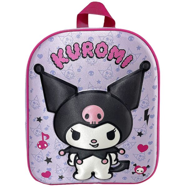 Τσάντα Πλάτης Νηπίου Kuromi 3d 31cm