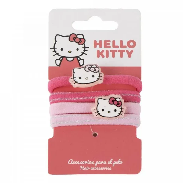 Αξεσουάρ για τα Μαλλιά Λαστιχάκια 4τμχ HELLO KITTY