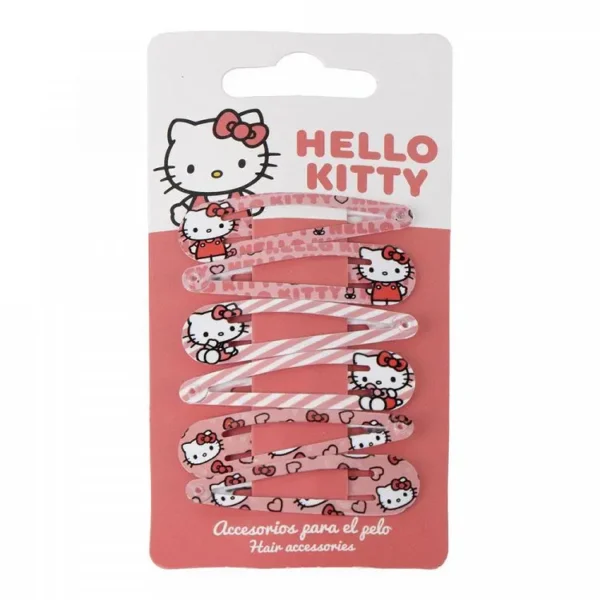 Αξεσουάρ για τα Μαλλιά Κοκαλάκια 6τμχ HELLO KITTY