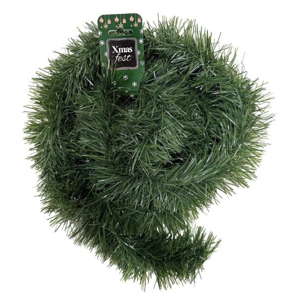 Γιρλάντα Πράσινη Tinsel ø:9cm Y:2m