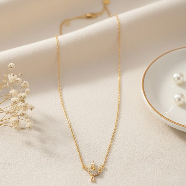 Ατσάλινο Κολιέ SSN0013 Χρυσό