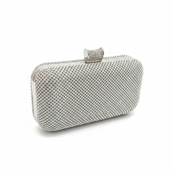 Τσάντα φάκελος clutch JH2229 Ασημί