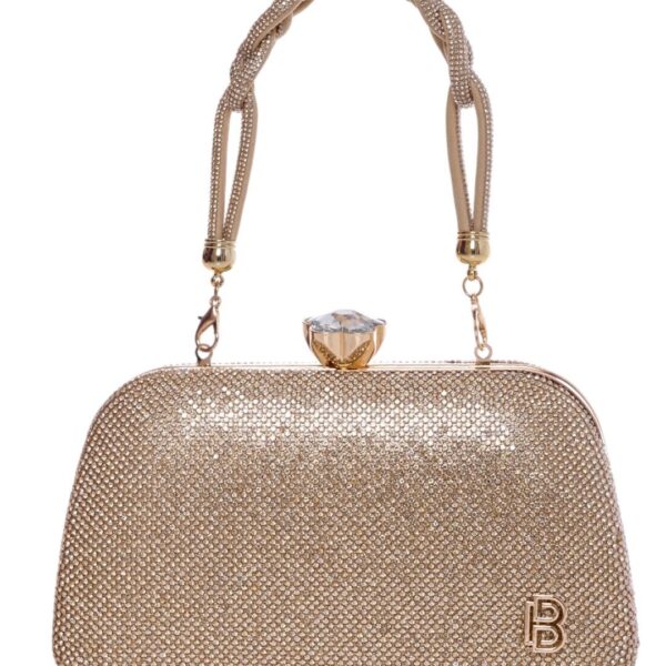 Τσάντα φάκελος clutch CK-6072 - Χρυσό